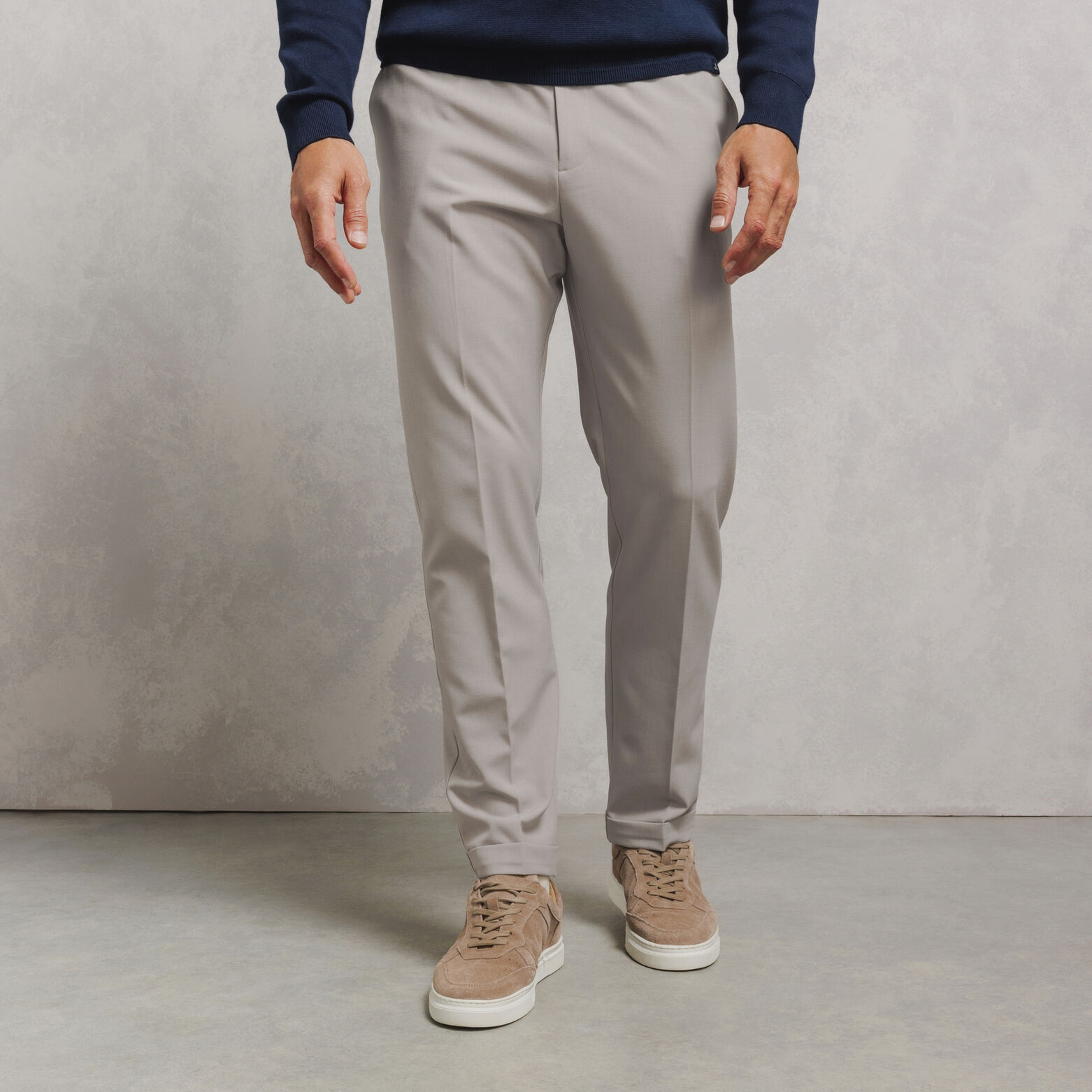 Pantalon tapered taille &eacute;lastiqu&eacute;e