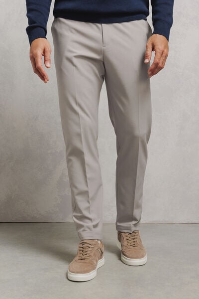 Pantalon tapered taille &eacute;lastiqu&eacute;e