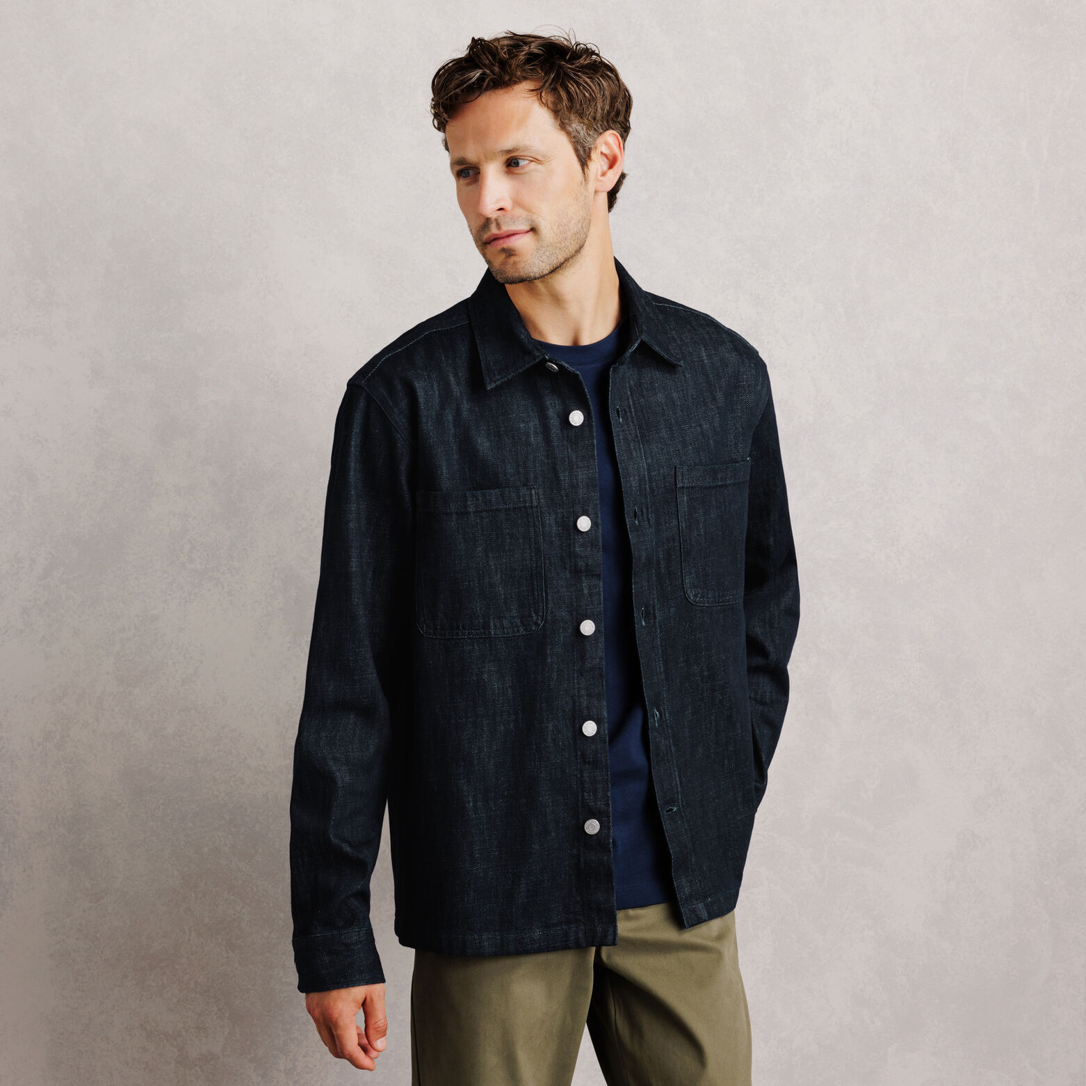 Surchemise en jean unie