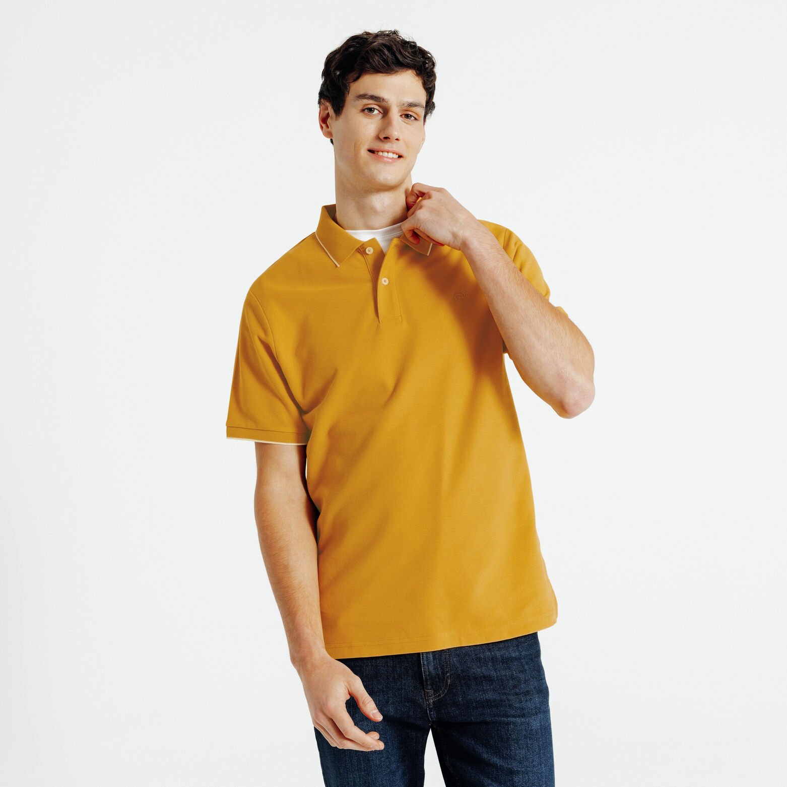 "Le Parfait by Jules" effen polo korte mouwen 