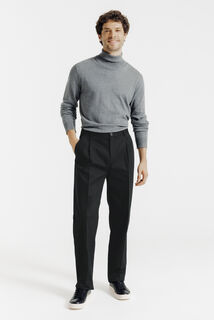 Pantalon chino loose &agrave; plis