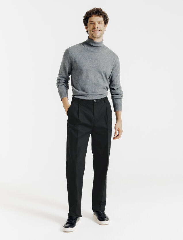 Pantalon chino loose &agrave; plis