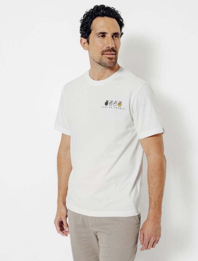 T-shirt met ronde hals, licentie Tour de France