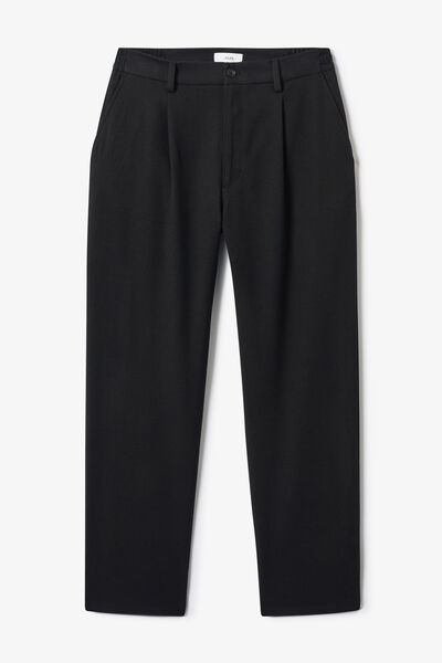 Pantalon straight taille &eacute;lastiqu&eacute;e