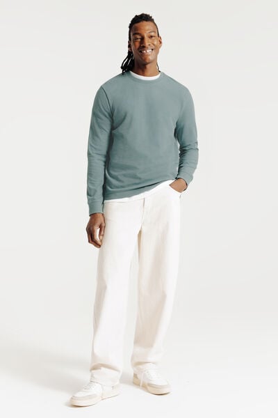 Tee shirt manches longues matière reliéfée