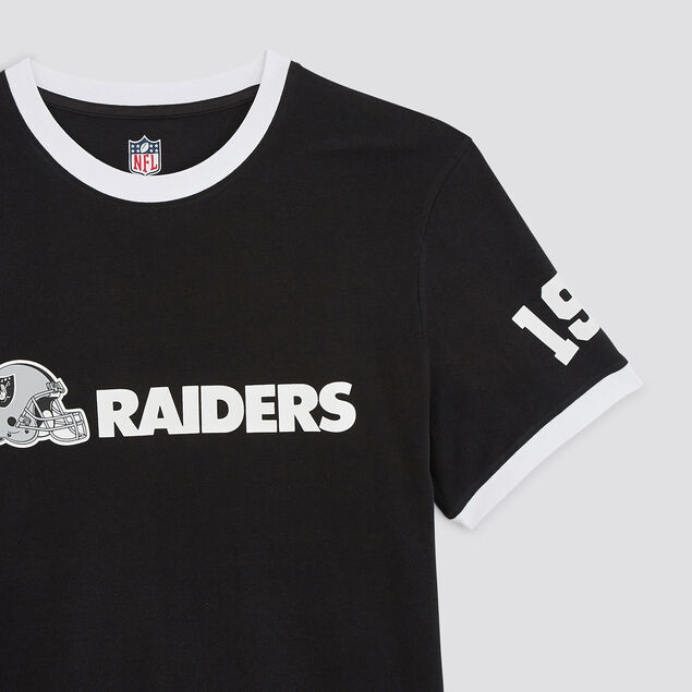 Tee shirt col rond Raiders licence NFL