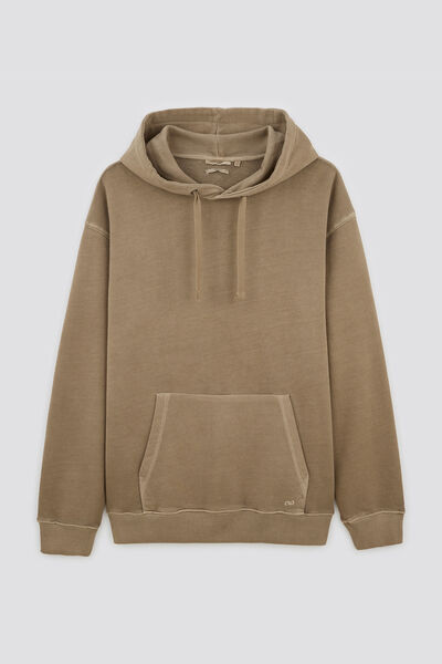 Sweat &agrave; capuche d&eacute;lav&eacute;