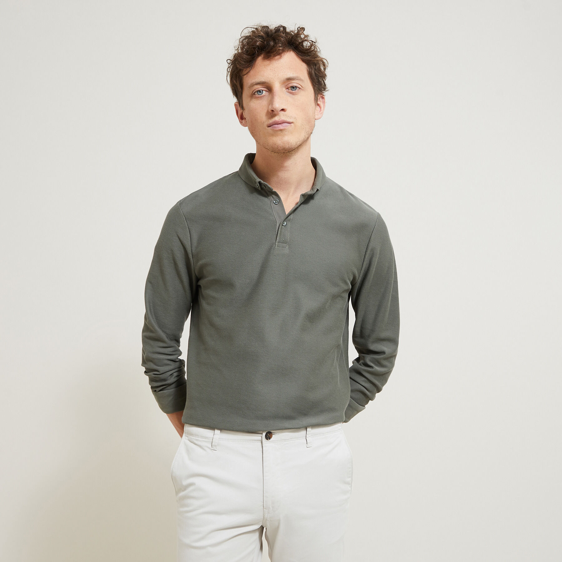 Polo manche clearance longue homme jules