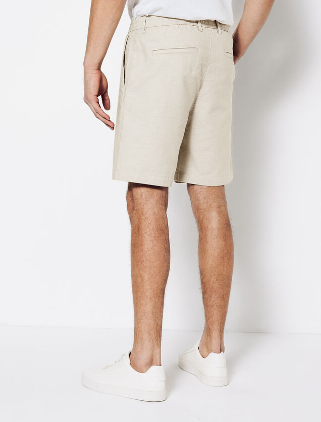 Bermuda en coton lin