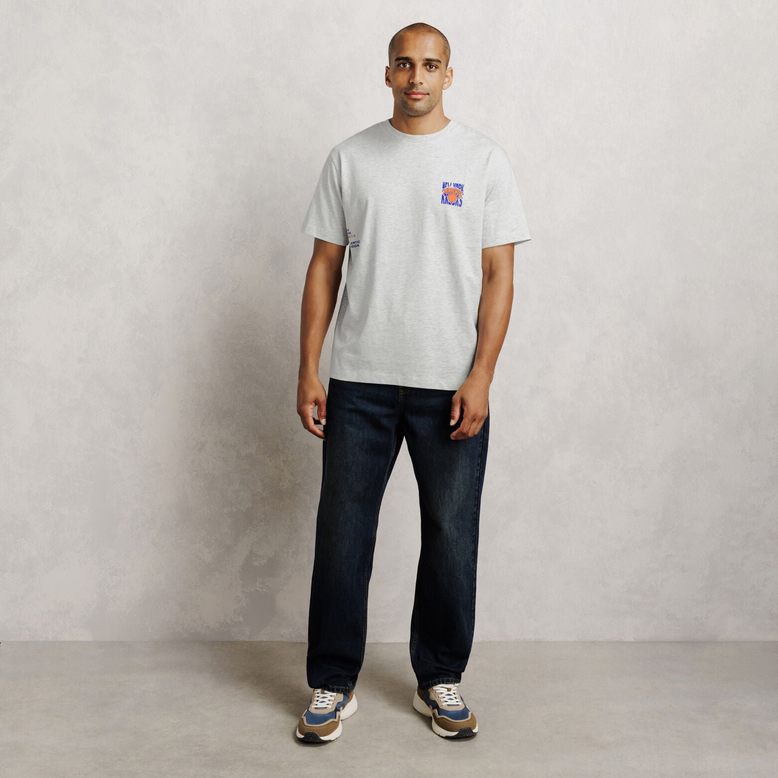 T-shirt met print New York Knicks NBA-licentie