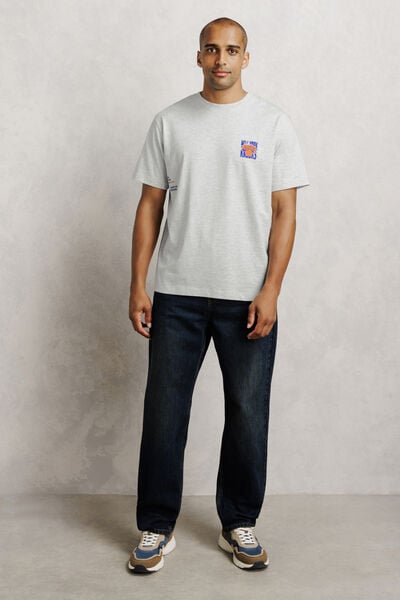 T-shirt met print New York Knicks NBA-licentie