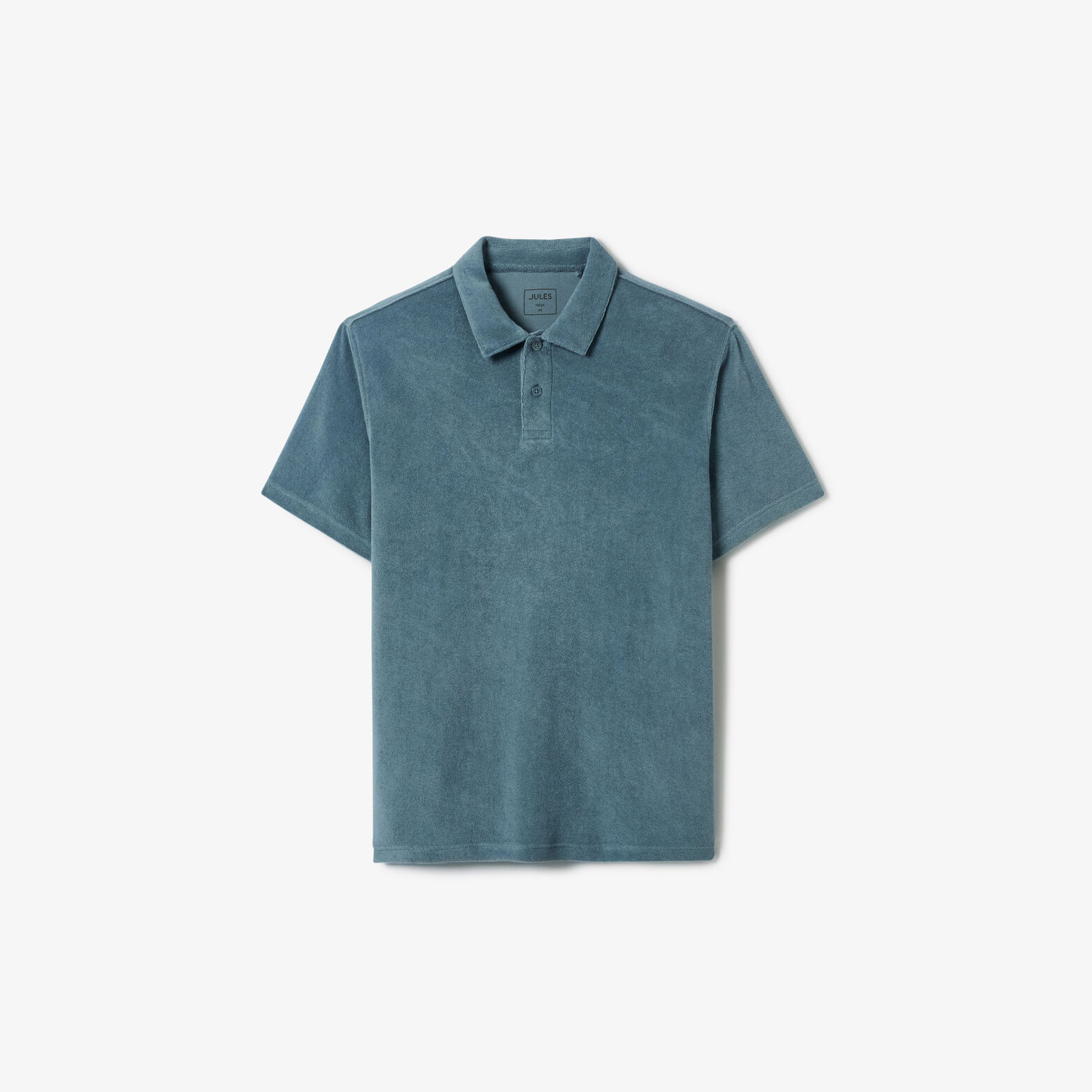 Polo manches courtes uni mati&egrave;re &eacute;ponge