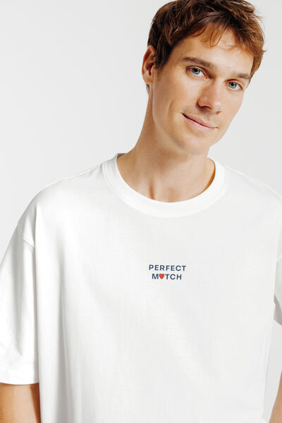 Tee shirt imprimé devant et dos Saint- Valentin