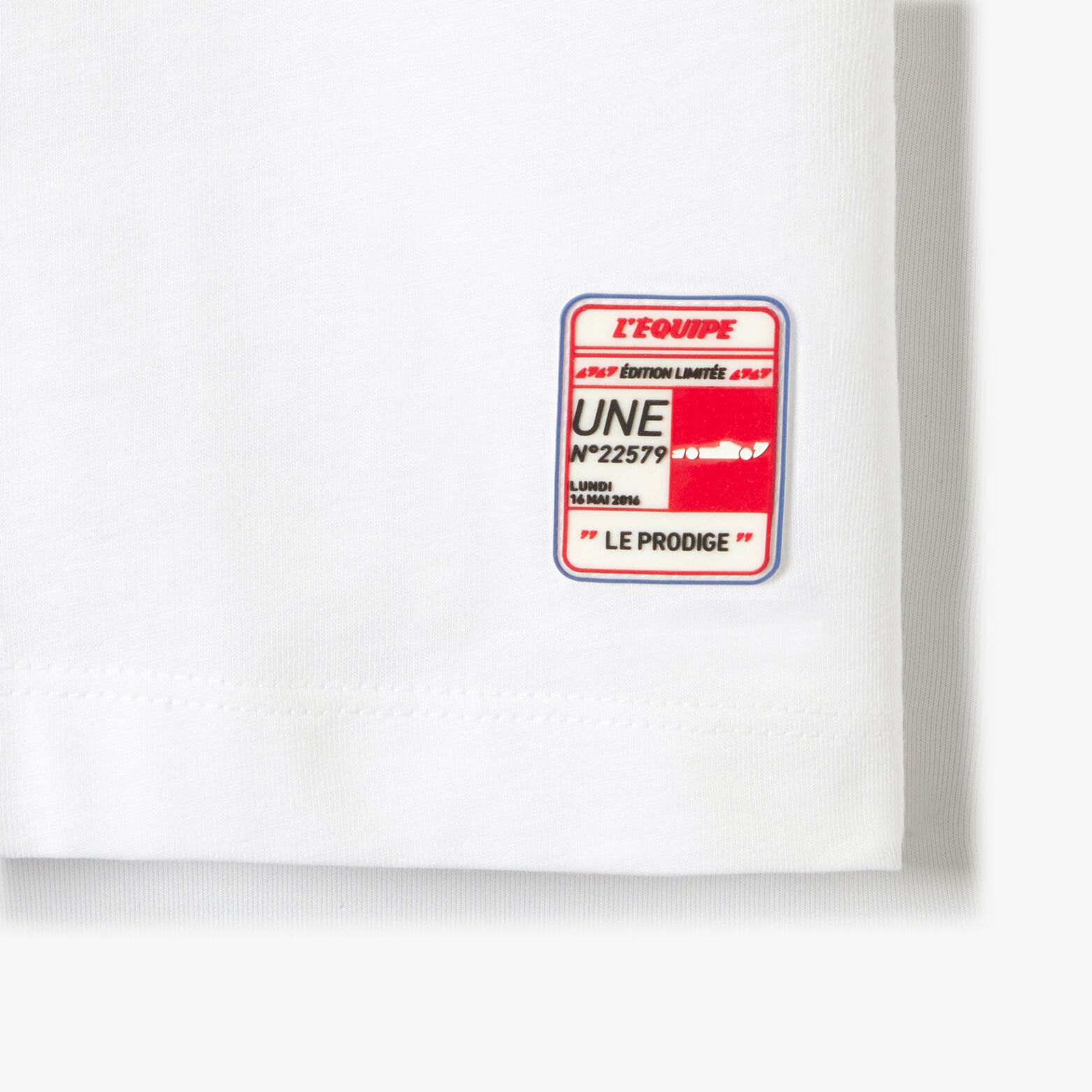 Tee shirt imprim&eacute; dos licence L'&Eacute;quipe