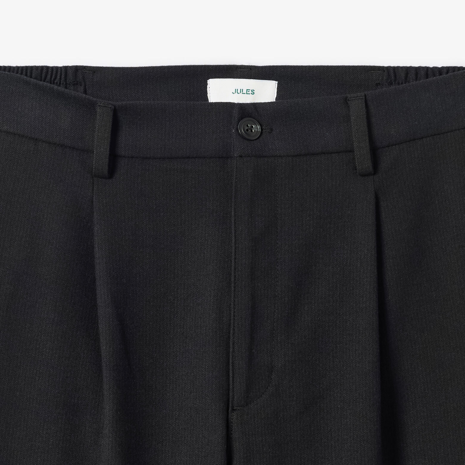 Pantalon straight taille &eacute;lastiqu&eacute;e