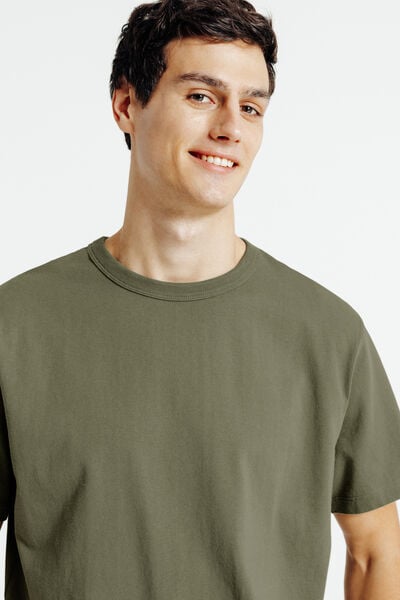 Relax fit t-shirt in katoen
