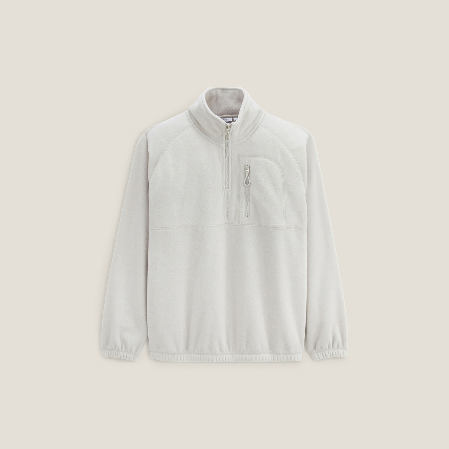 Sweat col montant zippé polaire