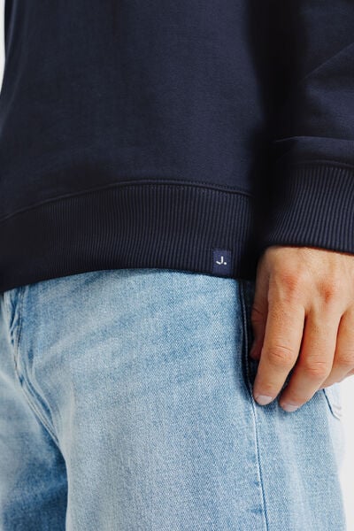 Effen sweater met ronde hals