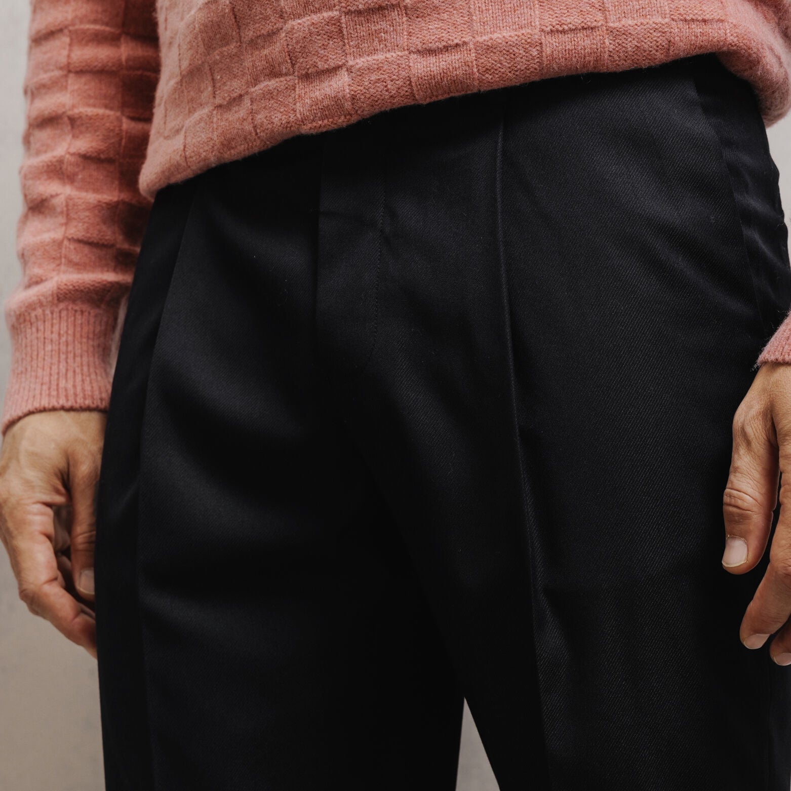 Pantalon confort tissage twill