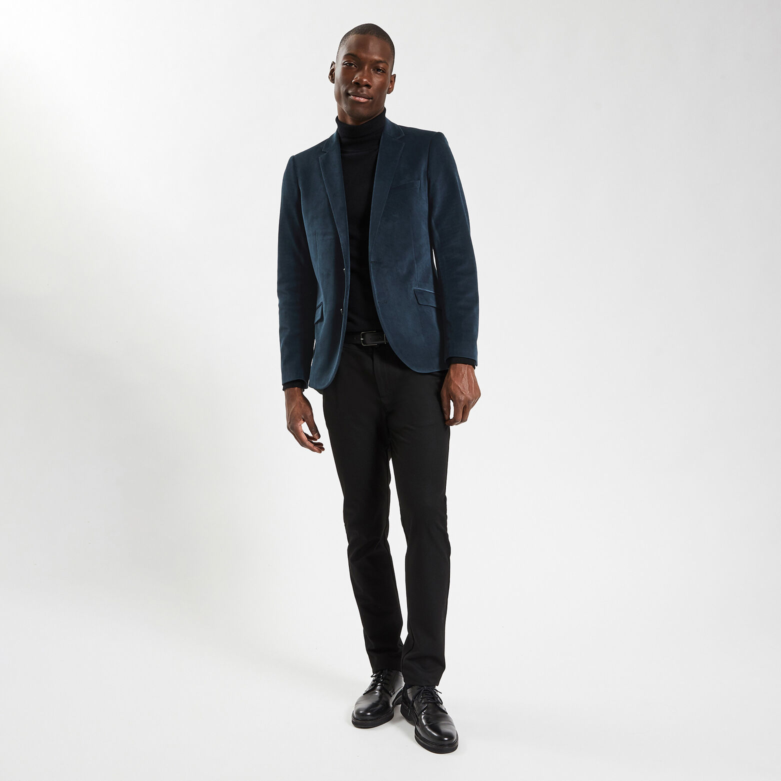 Veste slim en velours