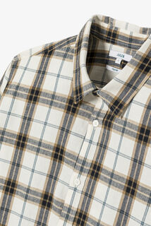 Chemise en coton flanelle &agrave; carreaux