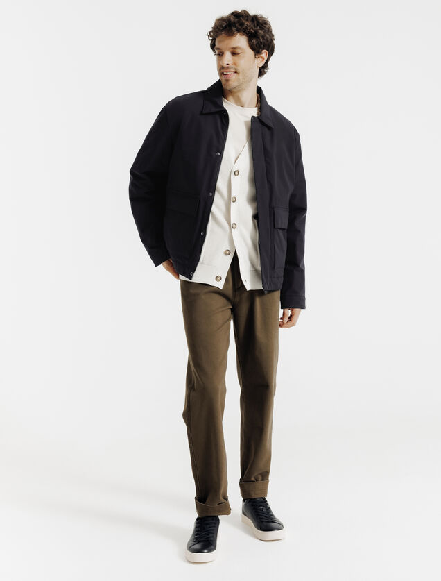 Blouson col chemise rembourr&eacute;