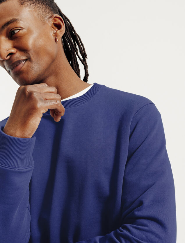 Effen sweater met ronde hals