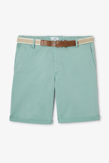 Effen chino short met riem