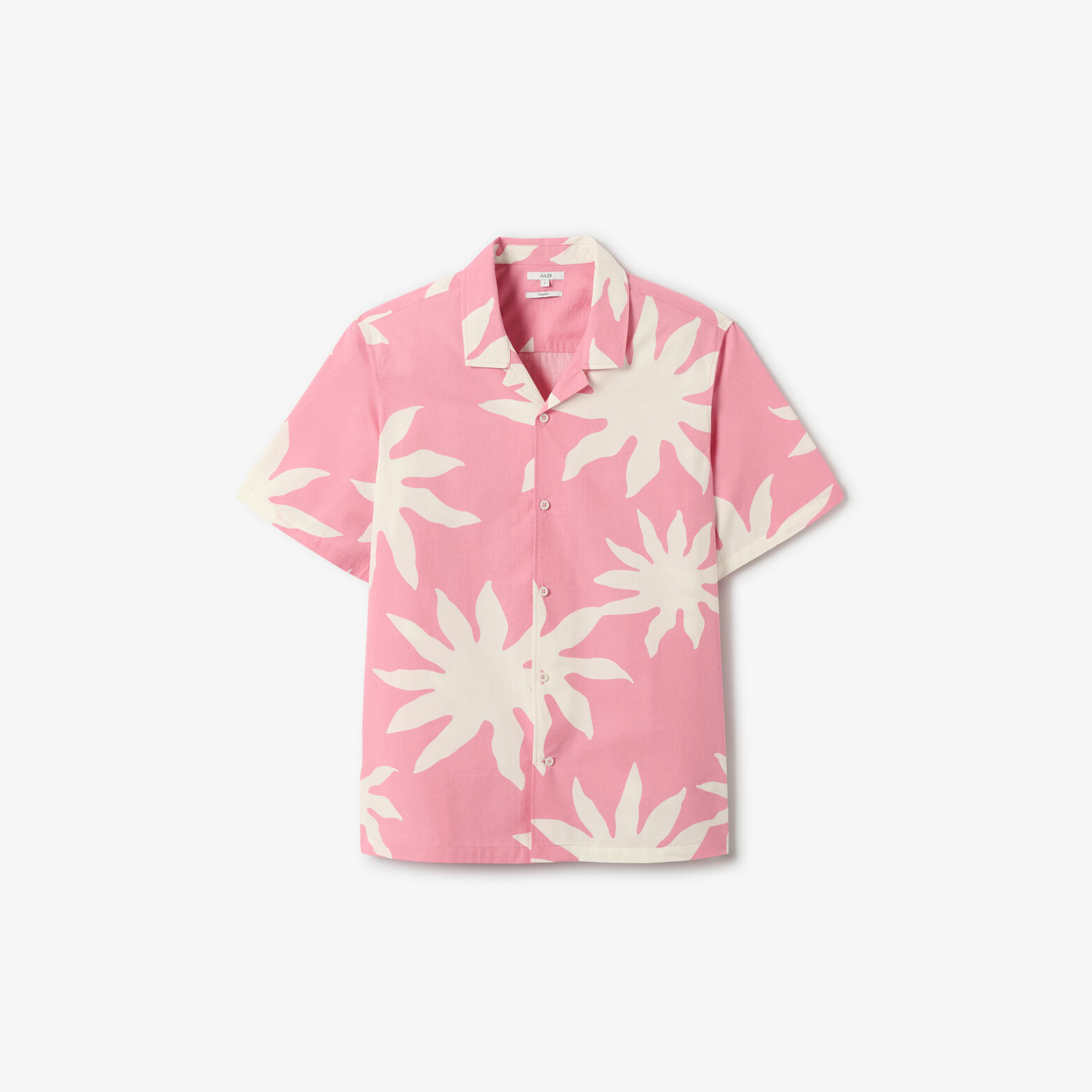 Chemisette en coton imprim&eacute; fleuri