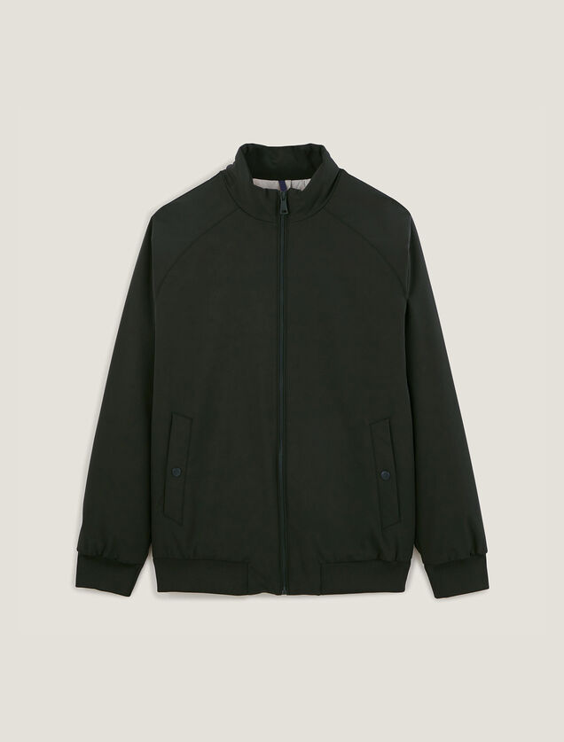 Blouson zipp&eacute; col montant