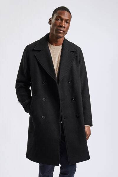 Homme Manteau Homme Long Hiver Double Boutonnage Trench Coat Homme