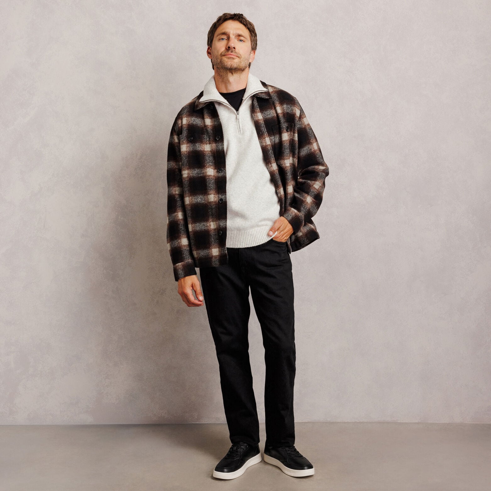 Pull col camionneur mousseux