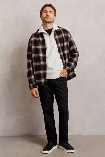 Pull col camionneur mousseux