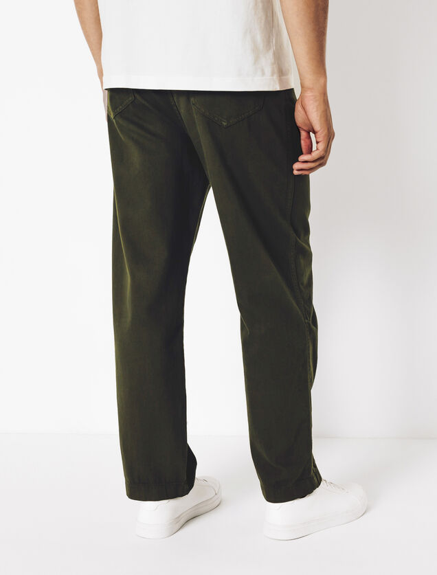 Pantalon chino large léger en coton