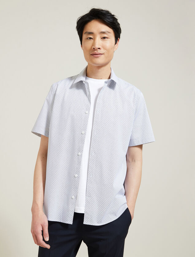 Chemisette en coton avec  imprim&eacute;