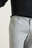 Pantalon slim à carreaux ceinture élastiquée