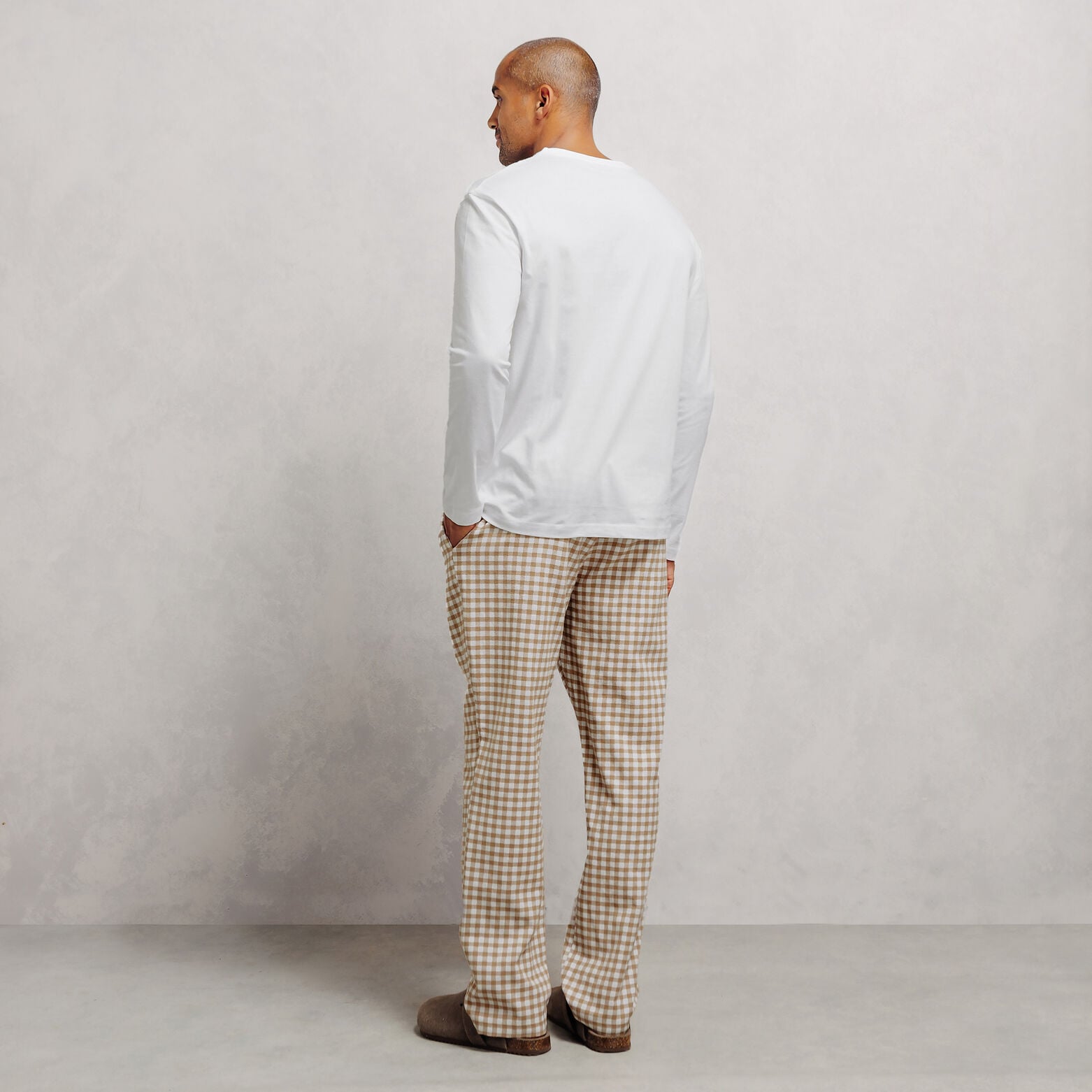 Ensemble pyjama flanelle &agrave; carreaux