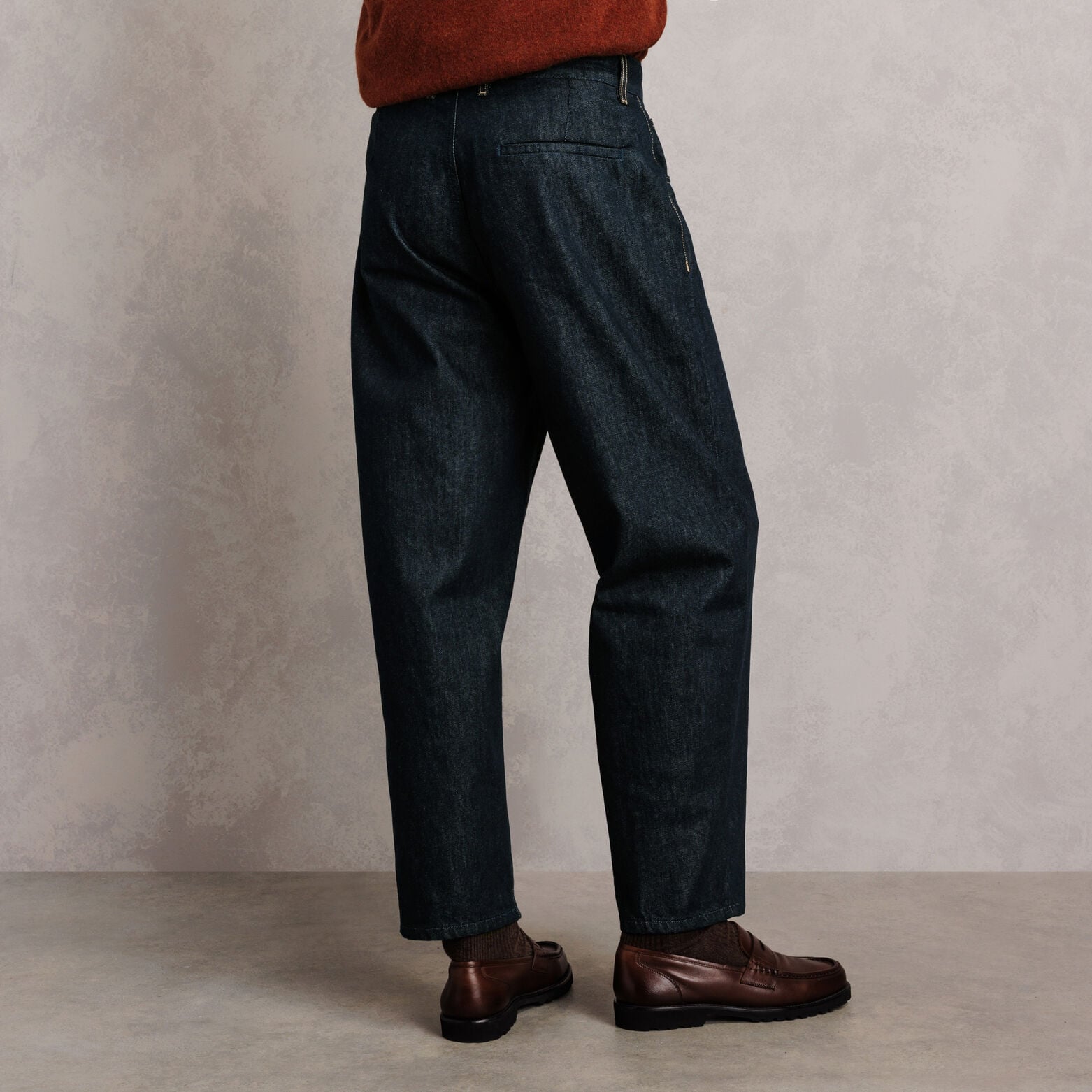 Barrel jeans raw 100% katoen