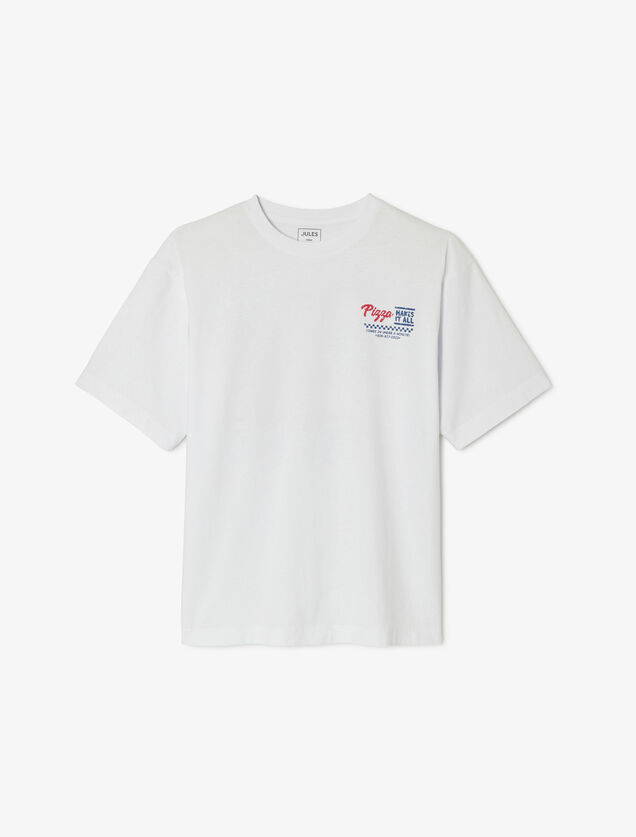 Tee shirt imprim&eacute; col rond