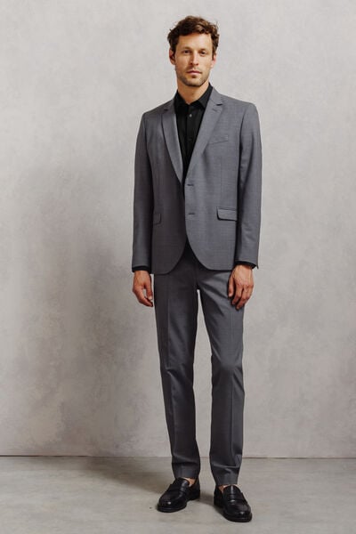 Chemise 100% coton slim sans repassage unie