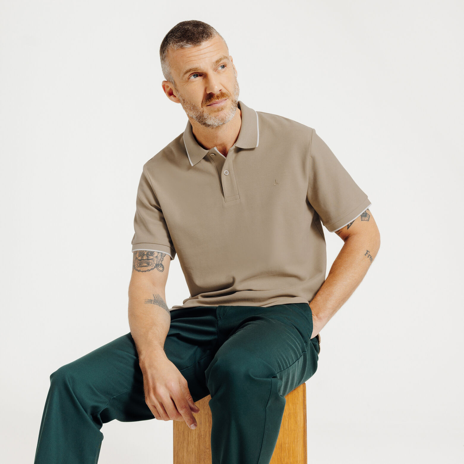 Polo manches courtes uni "le parfait by JULES"