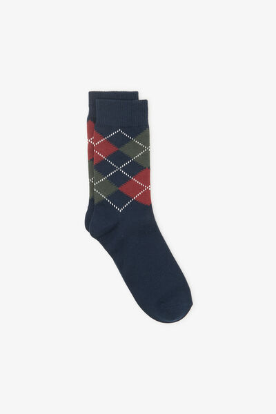 Chaussettes motif &eacute;cossais