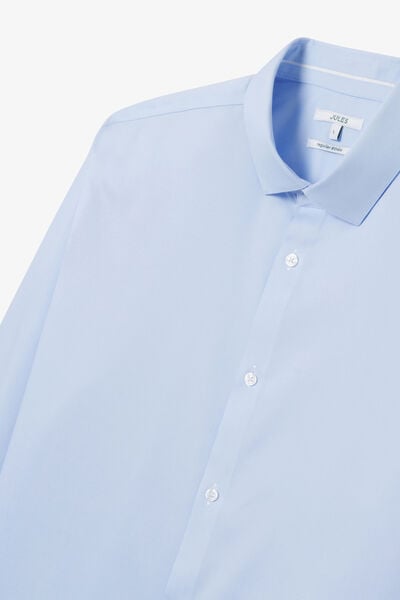 Strijkvrij regular effen hemd in katoen