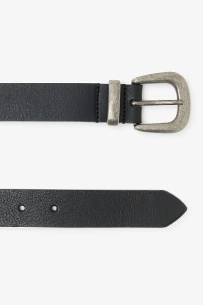 Ceinture en cuir &agrave; boucle