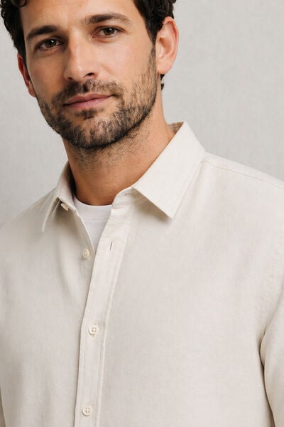 Chemise 100% lin unie