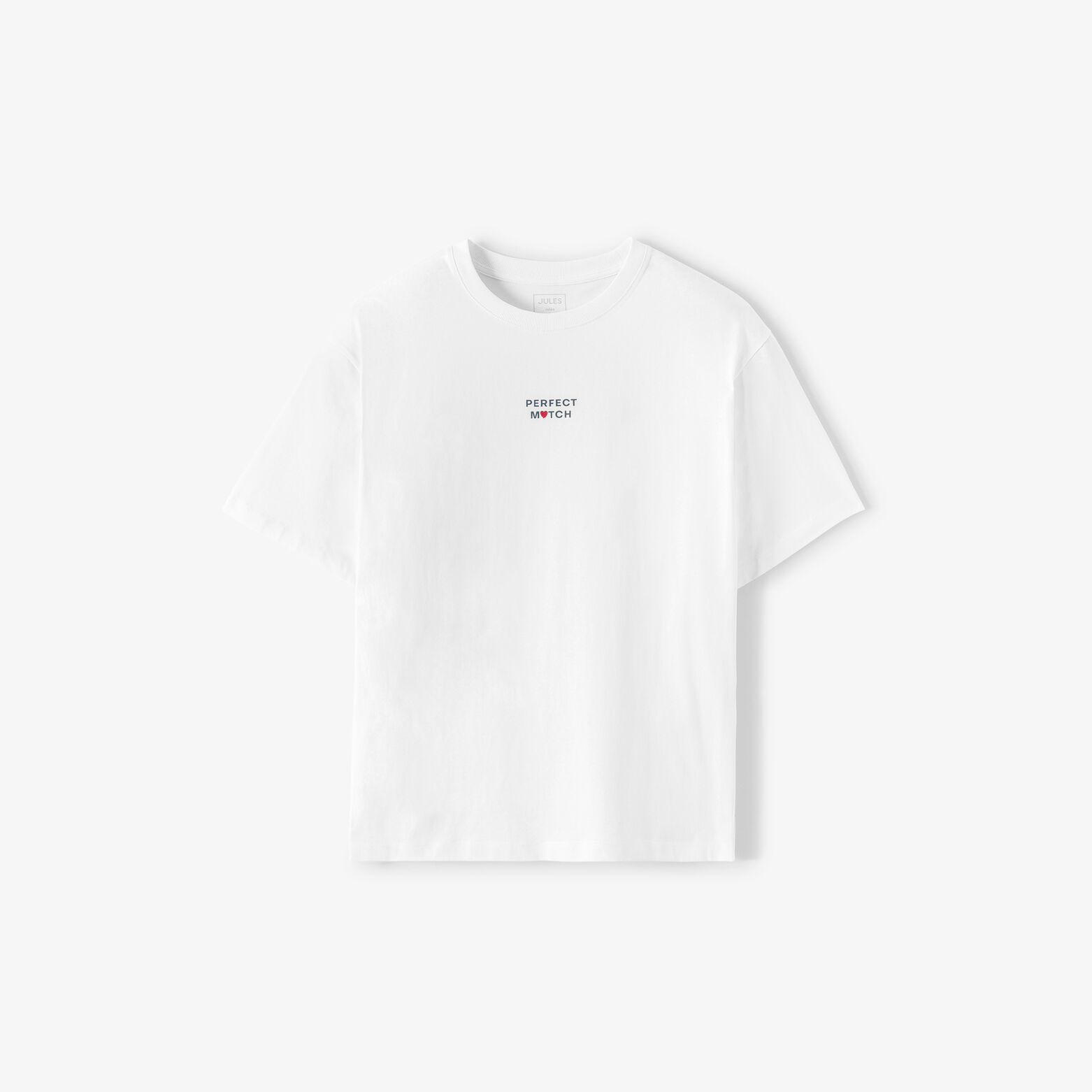 T-shirt met Sint-Valentijn print voor- en achteraa