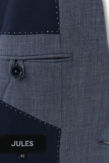 Tweekleurig comfort fit kostuumvest
