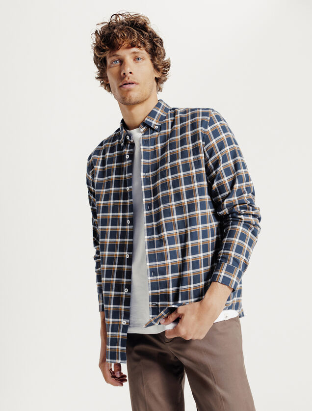 Chemise flanelle &agrave; carreaux