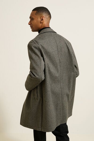 Manteau hiver long col tailleur