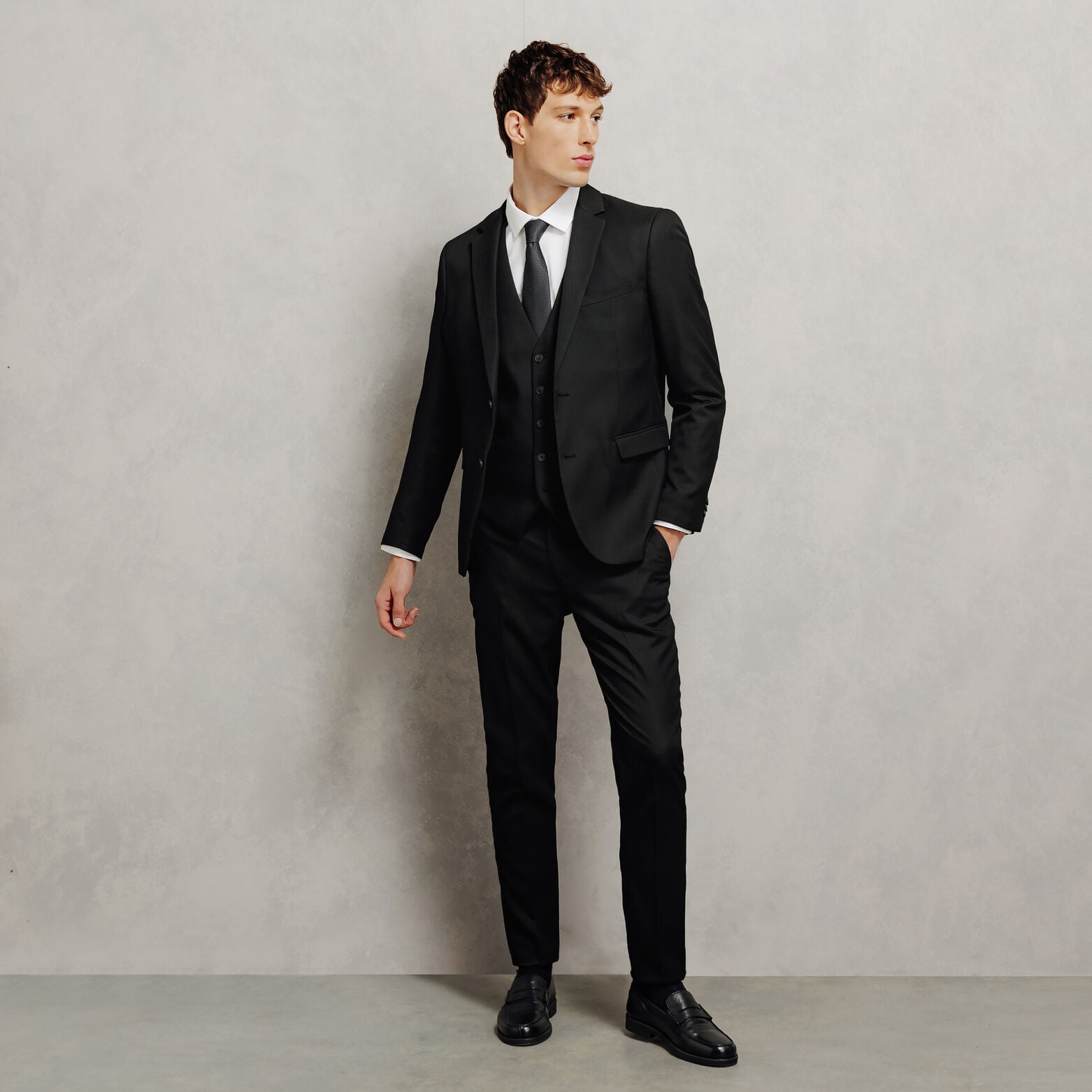 Costume 3 pi&egrave;ces slim - Noir